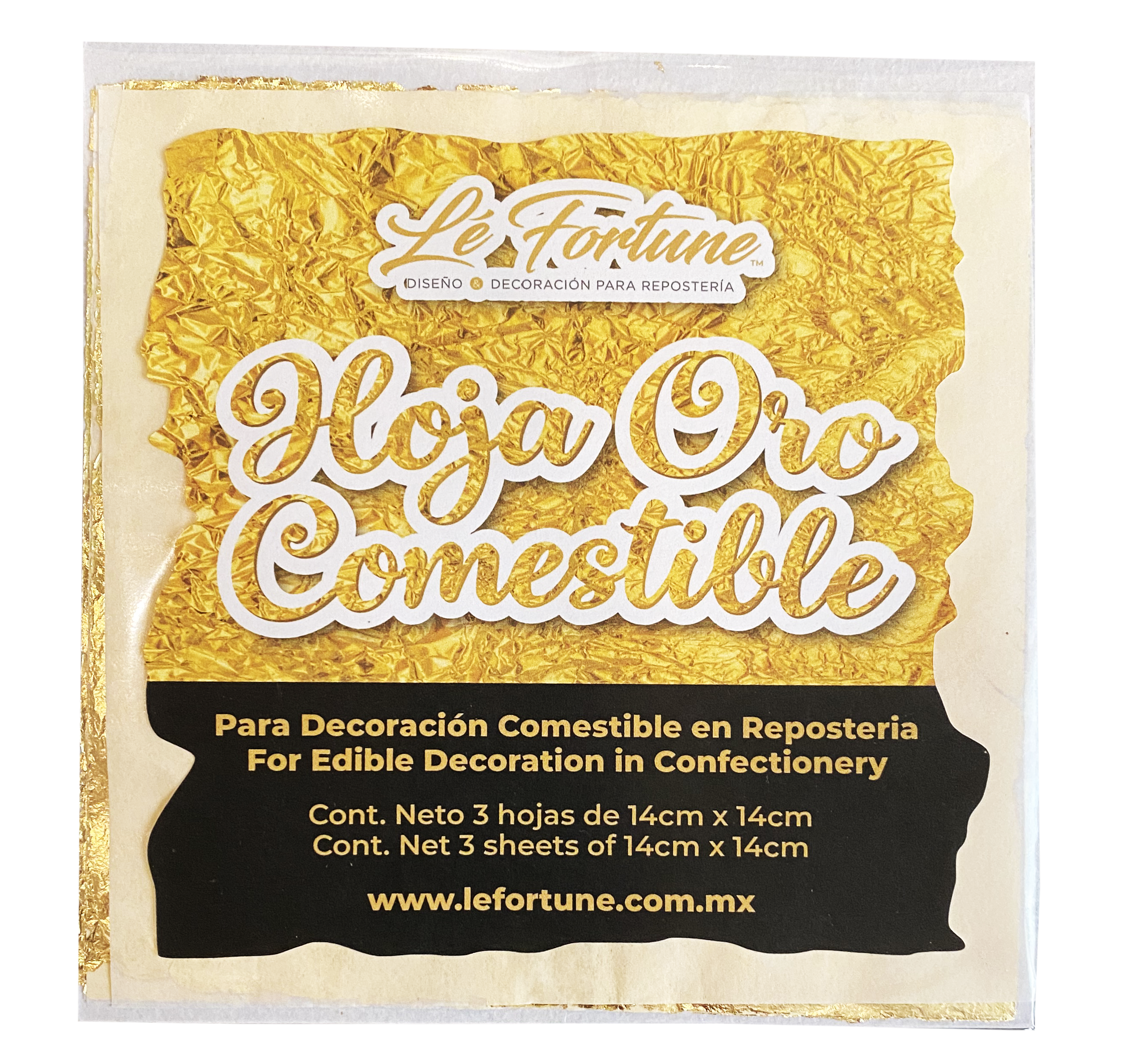 Hoja Deluxe Oro Comestible – Le Fortune