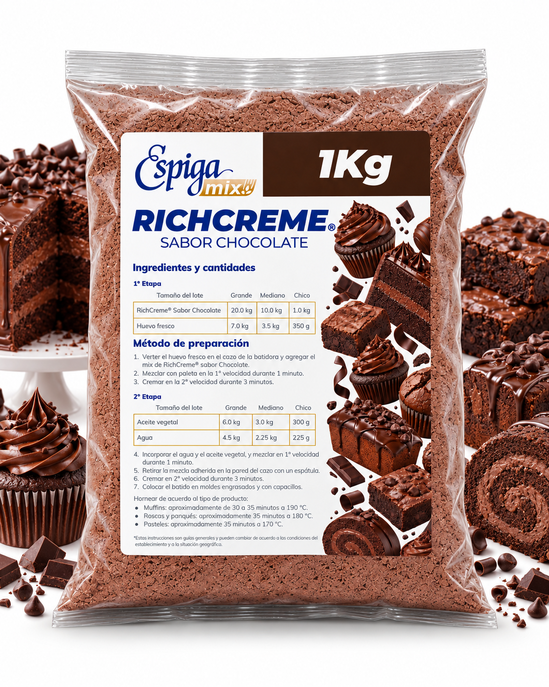 Harina Richcreme Chocolate - La Espiga