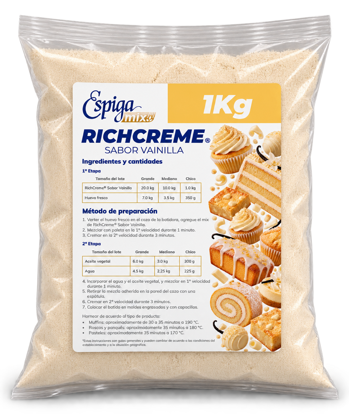 Harina Richcreme Vainilla - La Espiga