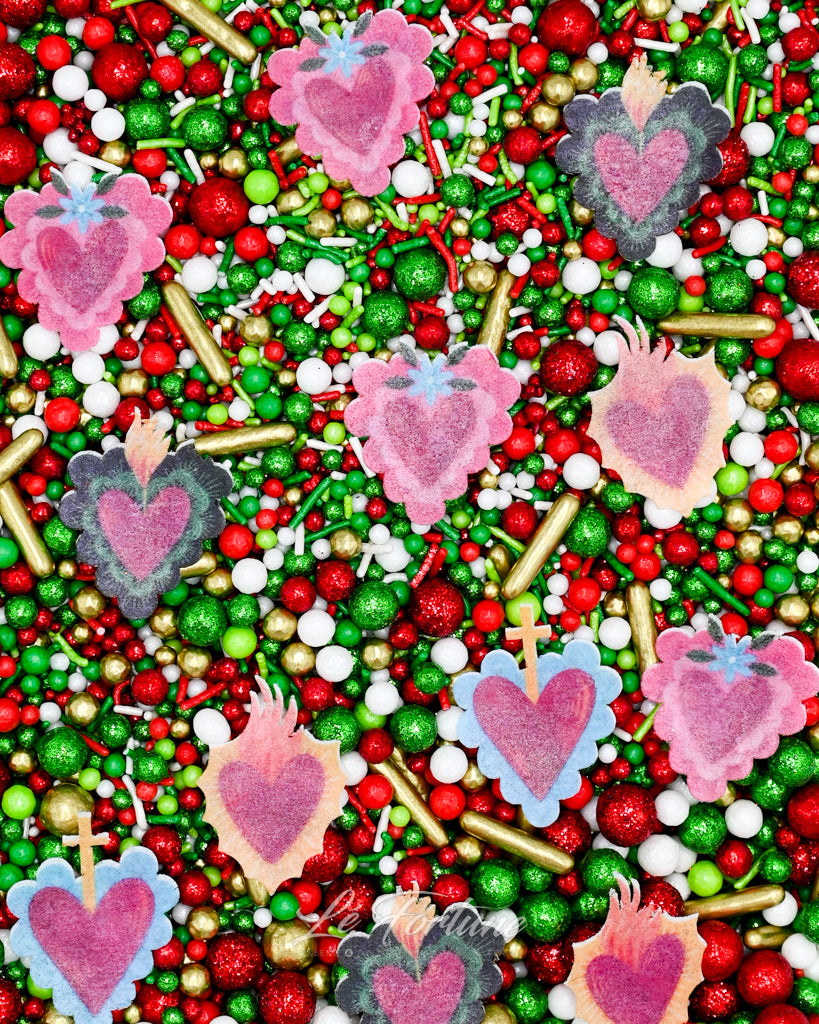 Sprinkle Confetti Corazón de Melón