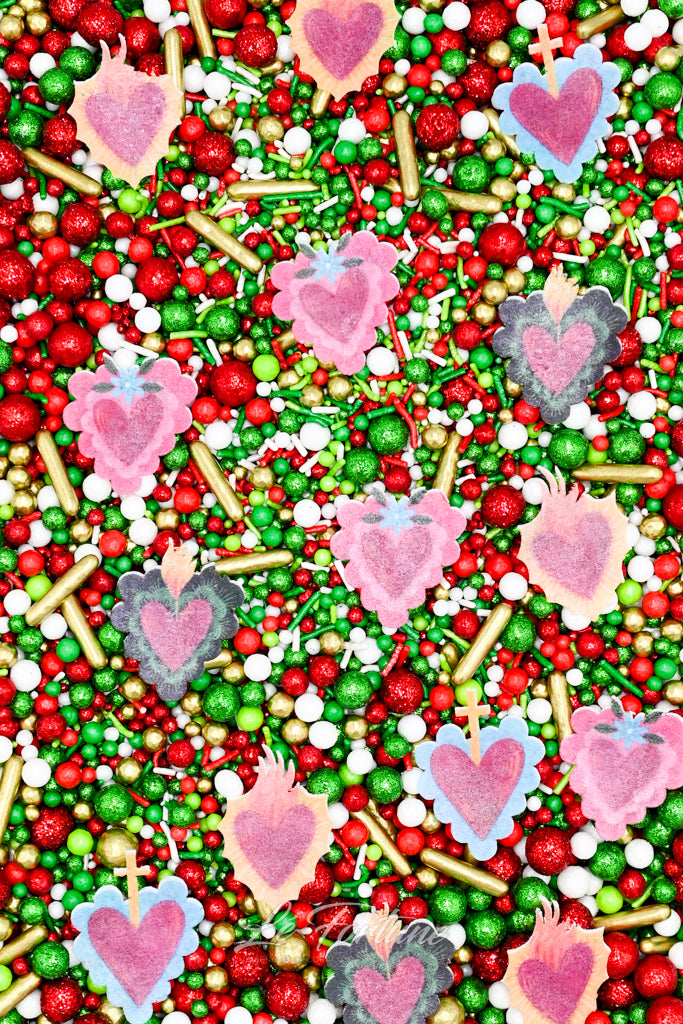 Sprinkle Confetti Corazón de Melón