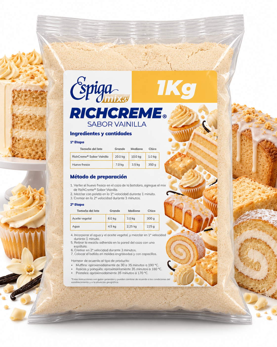 Harina Richcreme Vainilla - La Espiga