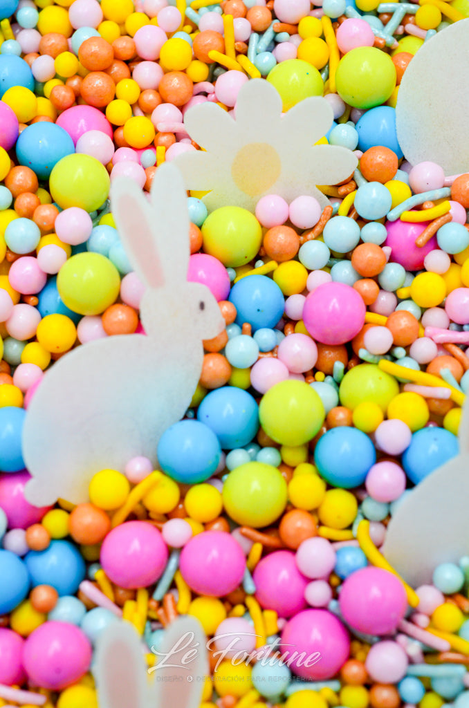 Sprinkle Confetti Rabbit Colors
