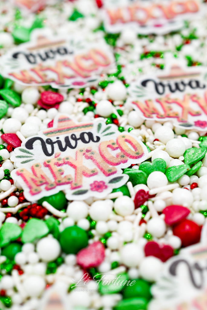 Sprinkle Confetti Viva México Frases