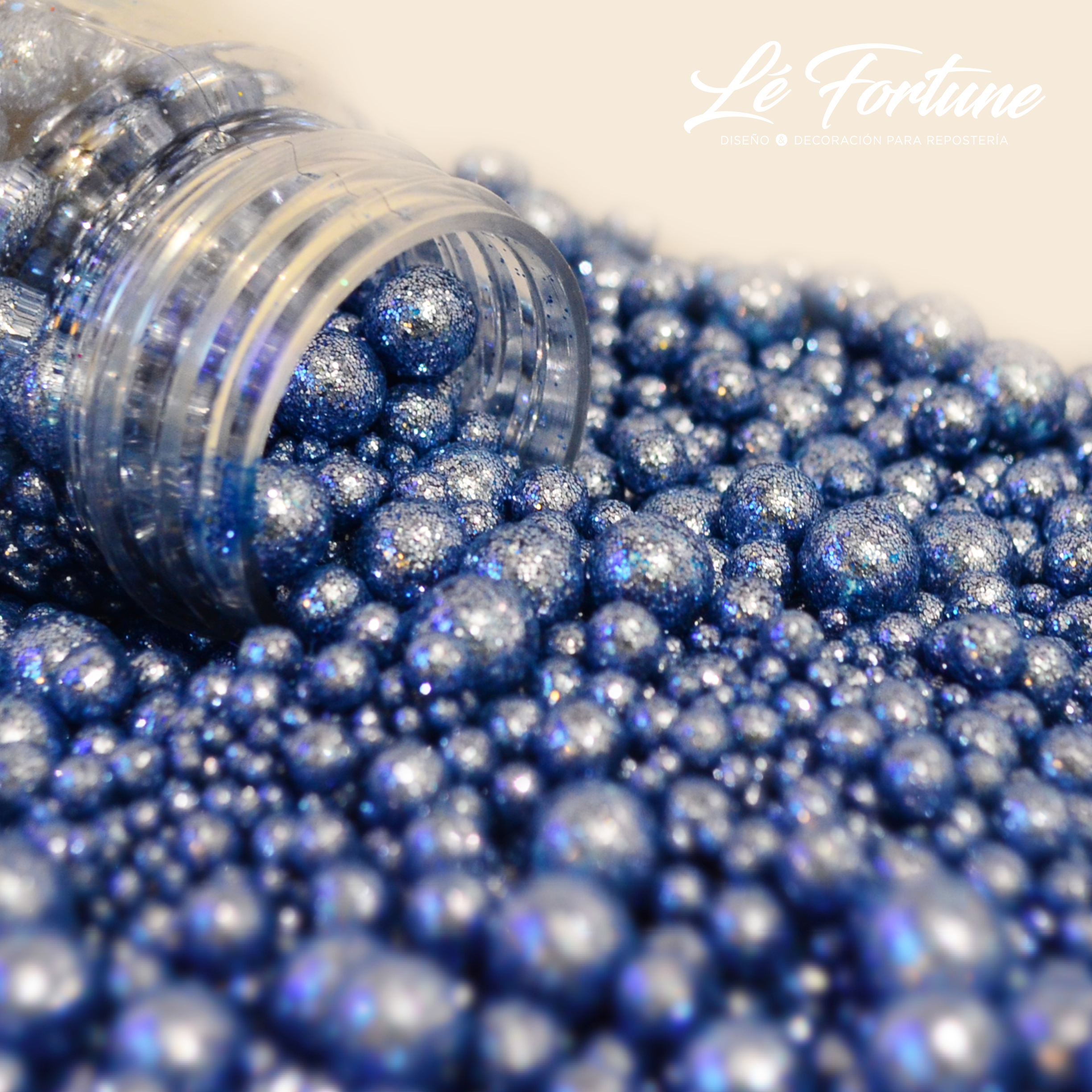 Perla Mix Diamantada Azul Princesa - Lé Fortune Store