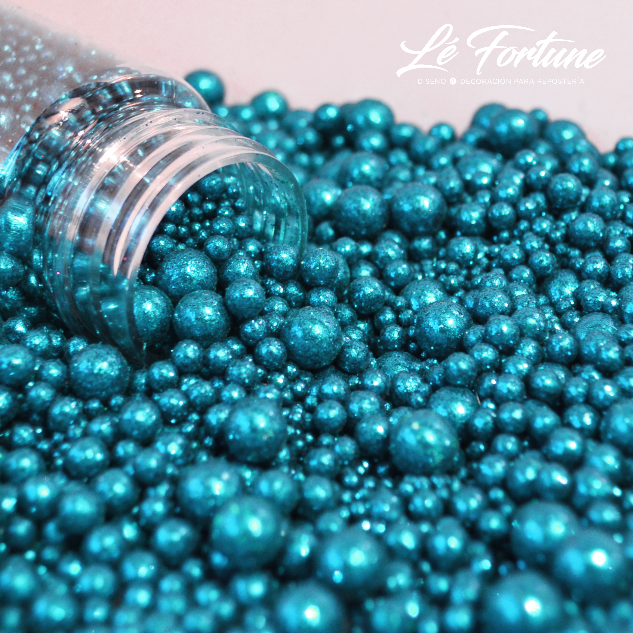 Perla Mix Diamantada Azul Turquesa - Lé Fortune Store
