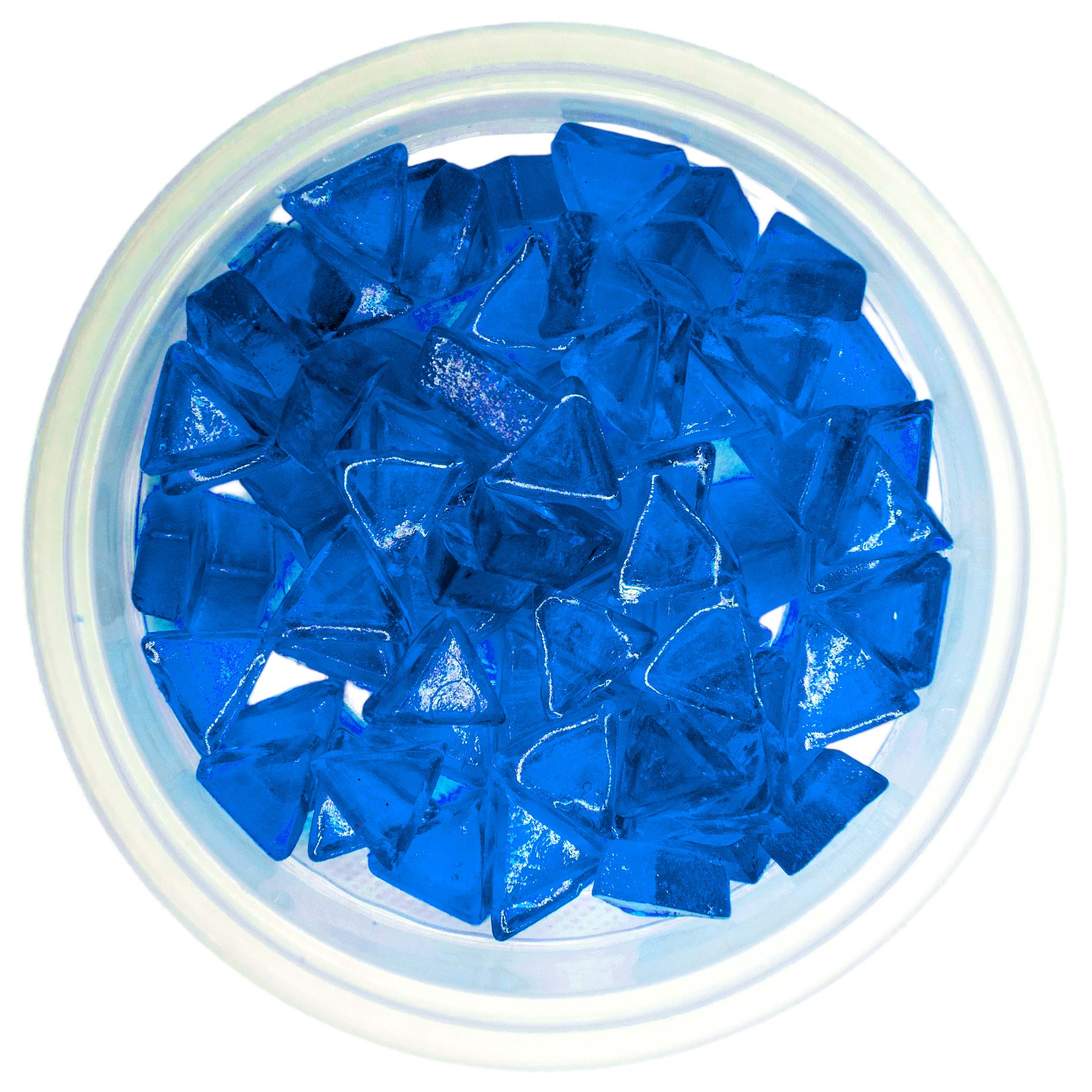 Triangulos de Caramelo Azul Rey
