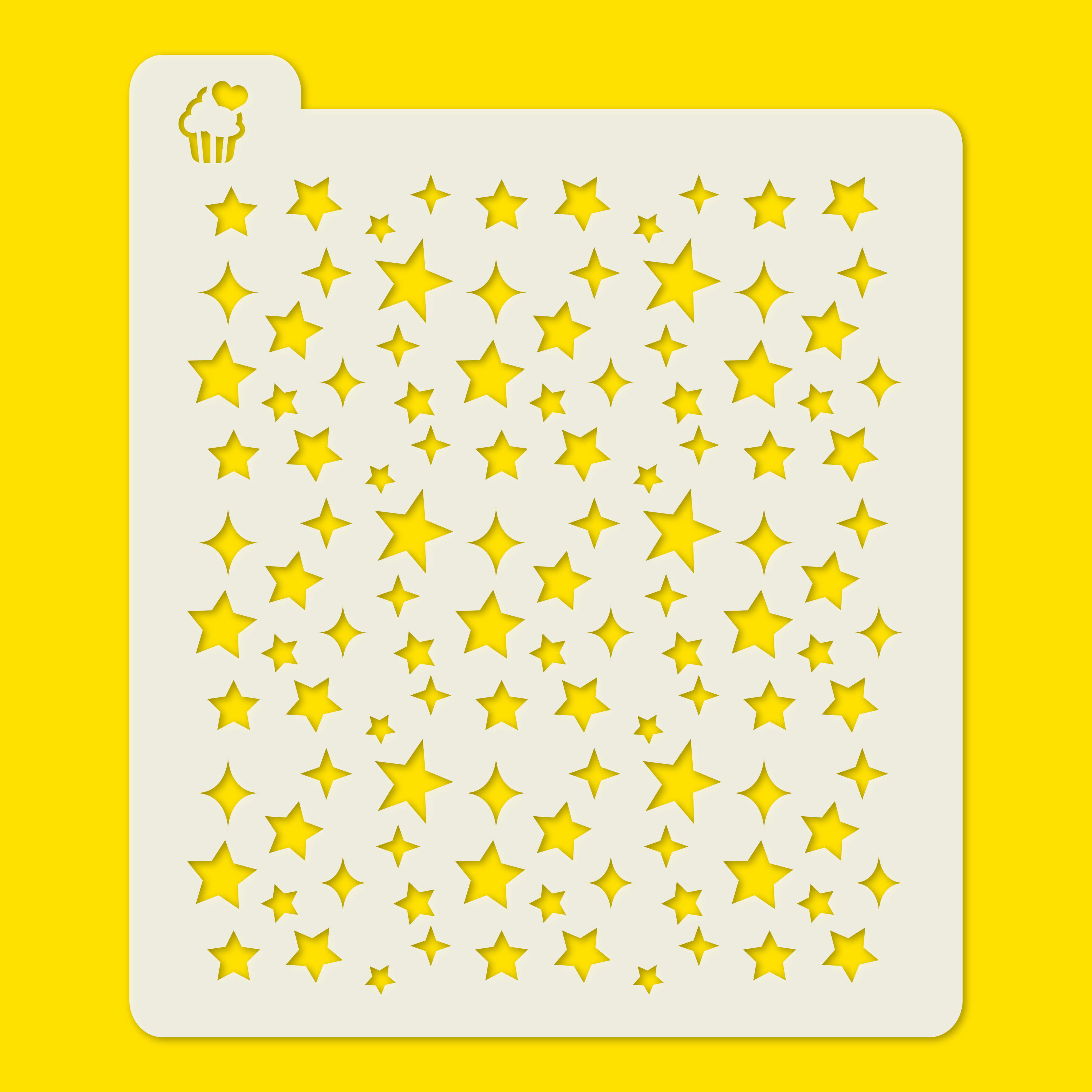 Stencil Textura Estrellas - Lé Fortune Store