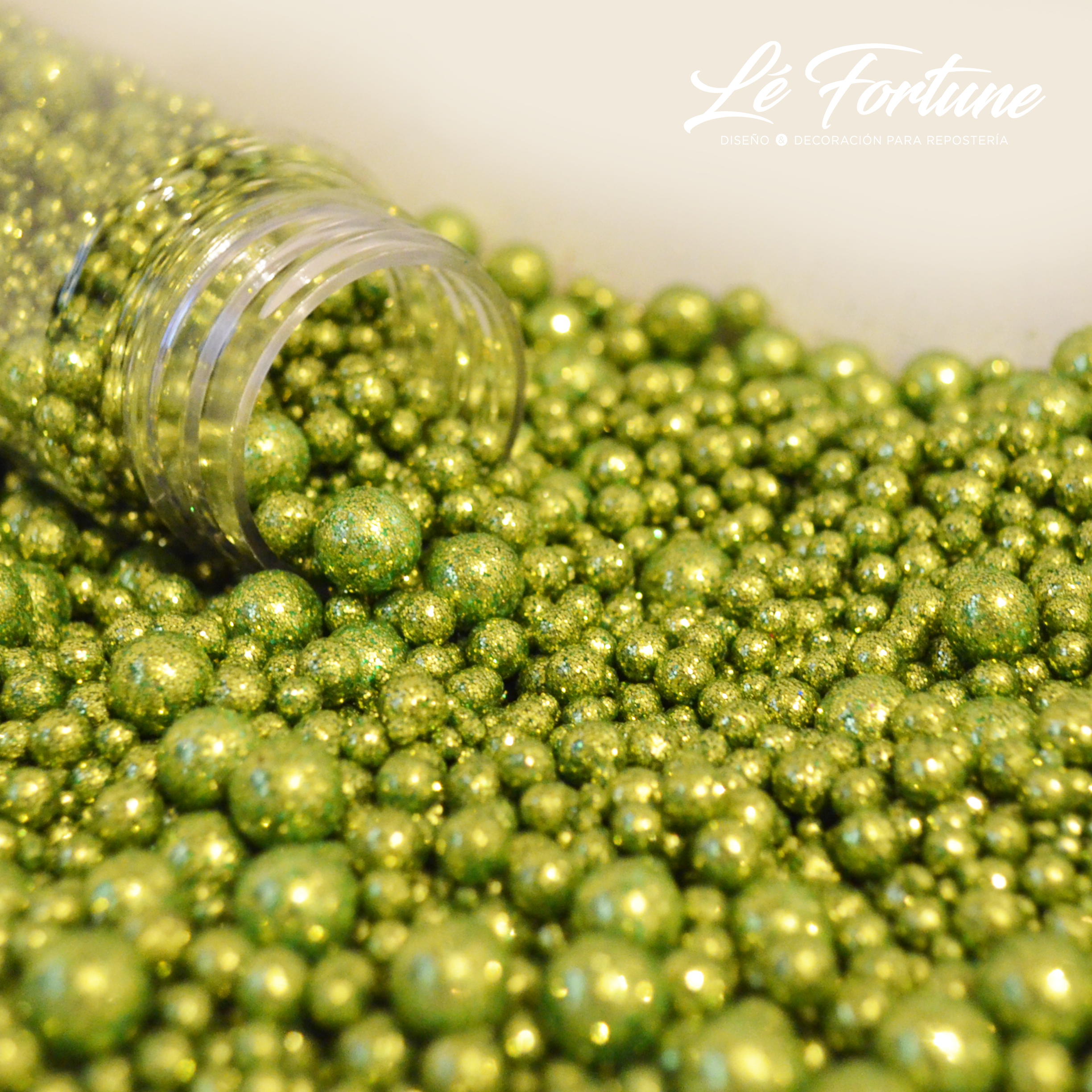 Perla Mix Diamantada Verde Claro - Lé Fortune Store