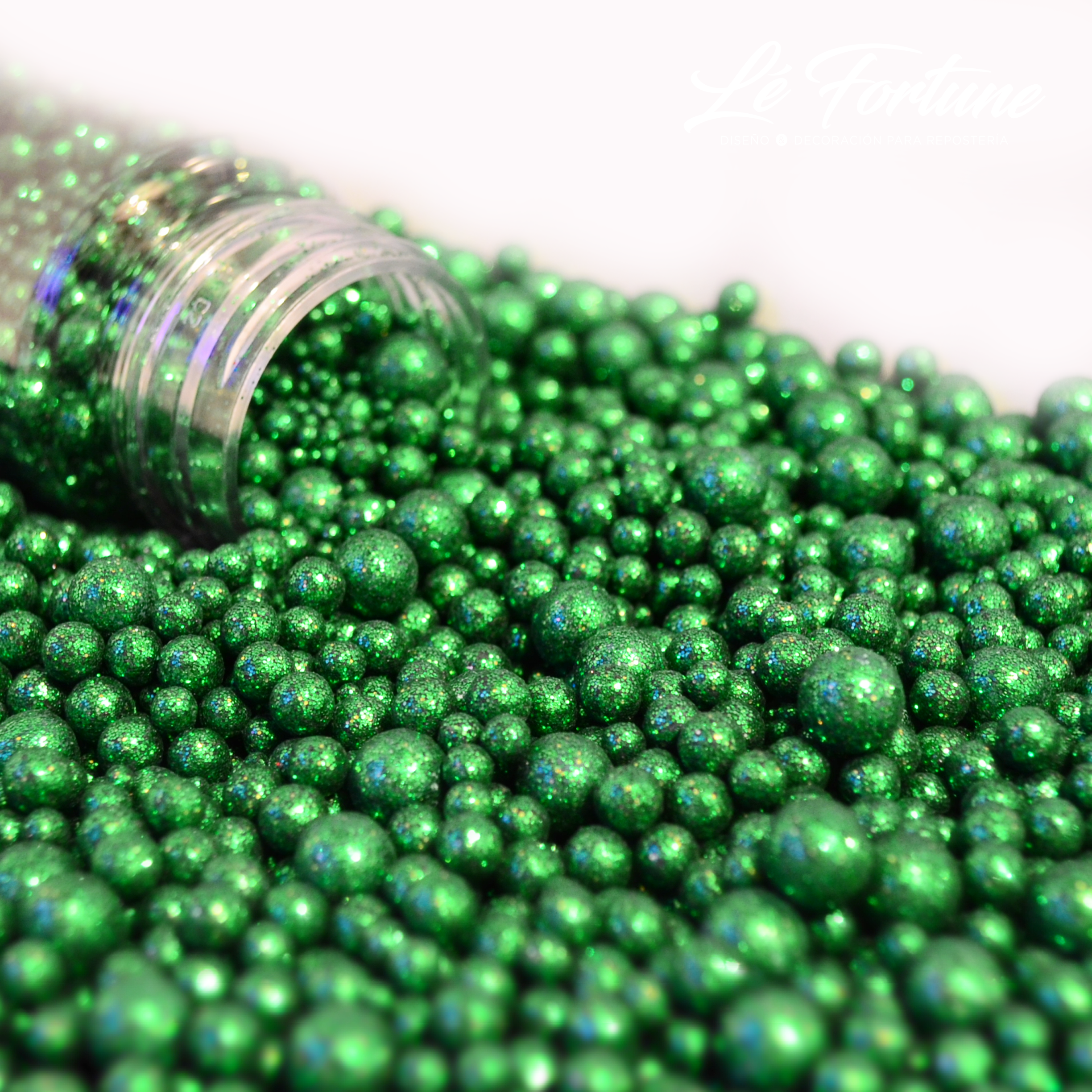 Perla Mix Diamantada Verde Esmeralda - Lé Fortune Store
