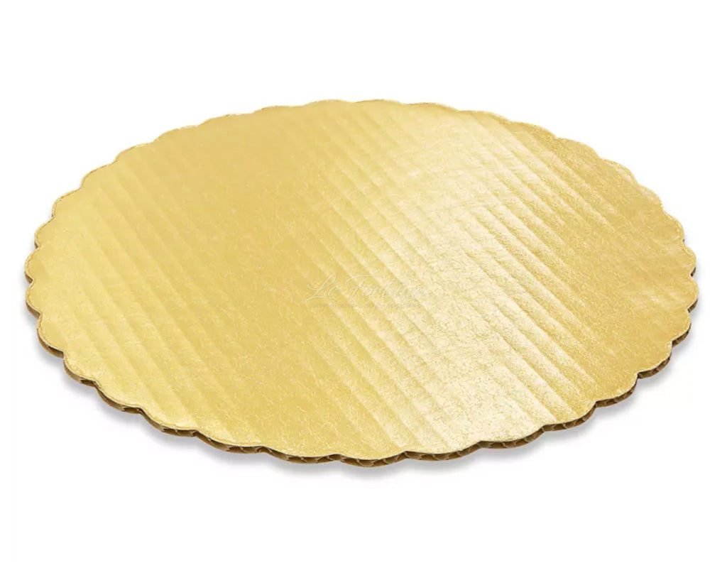 Base Circular de Ondas Oro - 25cm